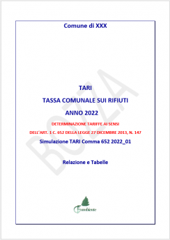 RELAZIONI E DOCUMENTAZIONE IN AMBITO TARI